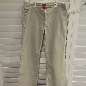 Tan Flare Wide Leg Jeans with Classic Style